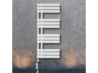 Elektrický radiátor Limburg na uteráky, biele, 700 W, 120 x 50 cm