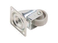 OBI Otočné nábytkové koliesko s doštičkou a mäkkou obručou, pr. 30 mm, 30 kg