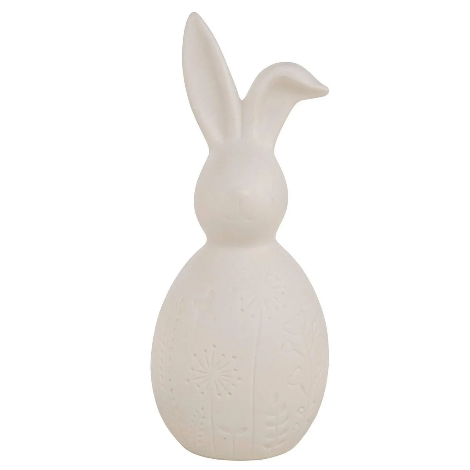 E-shop Boltze Dekoratívna figúrka zajaca z porcelánu Marlou 1 LED, 21 x 9 x 8,6 cm