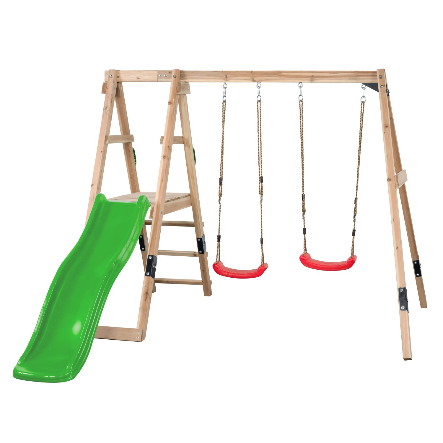E-shop Swing King Hracia veža Ava, svetlo zelená, 185 x 235 x 274 cm
