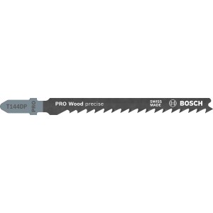 Pílový list do priamočiarej píly Bosch T 144 DP Precision for Wood, balenie 3 ks, na presné rezy do dreva.