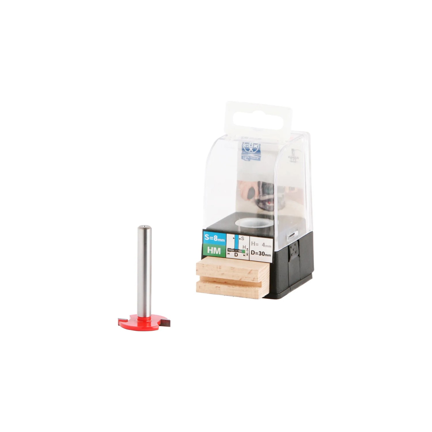 E-shop LUX-TOOLS Kotúčová fréza na pero-drážky z tvrdokovu 4 x 30 mm