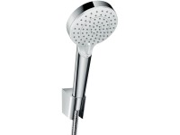 Hansgrohe Set držiaka sprchy a sprchovej hadice Crometta Vario biela/chrom Hansgrohe Set držiaka sprchy a sprchovej hadice Crometta Vario biela/chrom