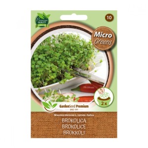 Balíček semien brokolicových microgreens od GardenSeed Premium.
