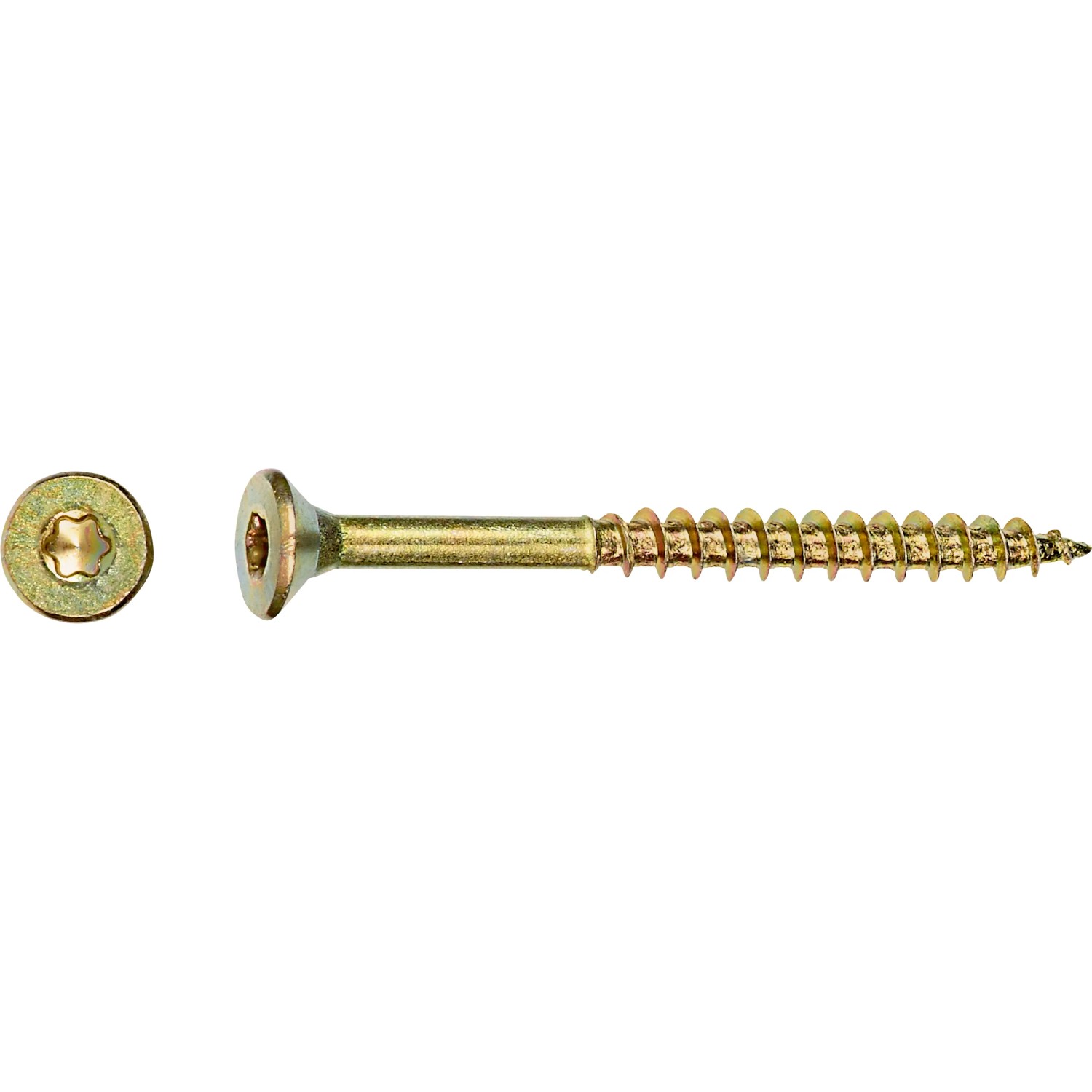 E-shop Uni skrutky so zápust. hlavou TX15 čiastočný závit žlto pozink. 3,5x35 mm, 200ks