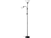 Brilliant Stojacia lampa s čítacím ramenom Spari, čierna/biela, 41 x 25 x 180 cm