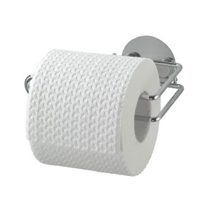 Wenko Držiak toaletného papiera Turbo-Loc, chróm, na montáž na stenu bez vŕtania.