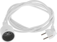 Predlžovací kábel biely, 3 m