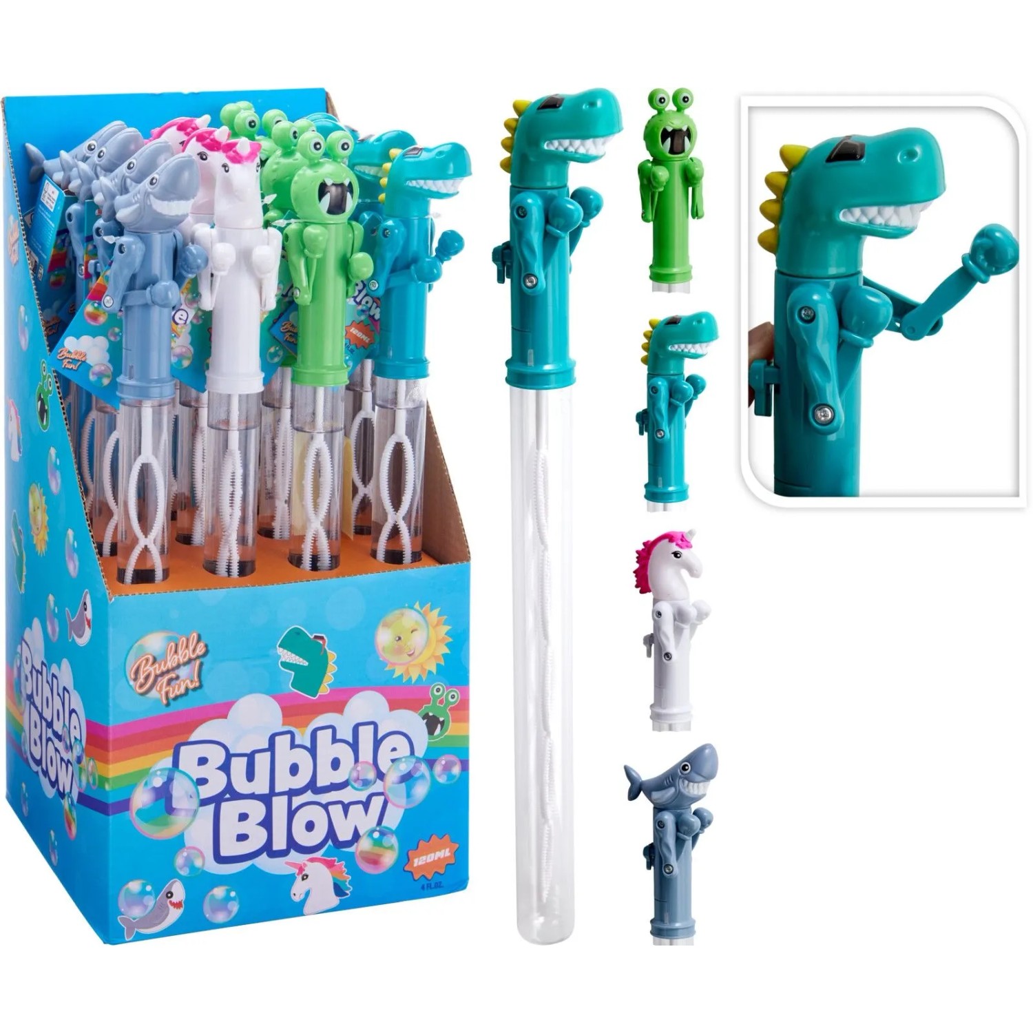 E-shop Koopman Bublifuk s boxovacím zvieratkom 120 ml, rôzne druhy