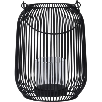 Koopman Kovový lampáš čierny pr. 17 x 22 cm