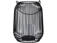 Koopman Kovový lampáš čierny pr. 17 x 22 cm