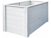 Andrewex Vyvýšený záhon drevený, krémový, 74 x 150 x 76 cm