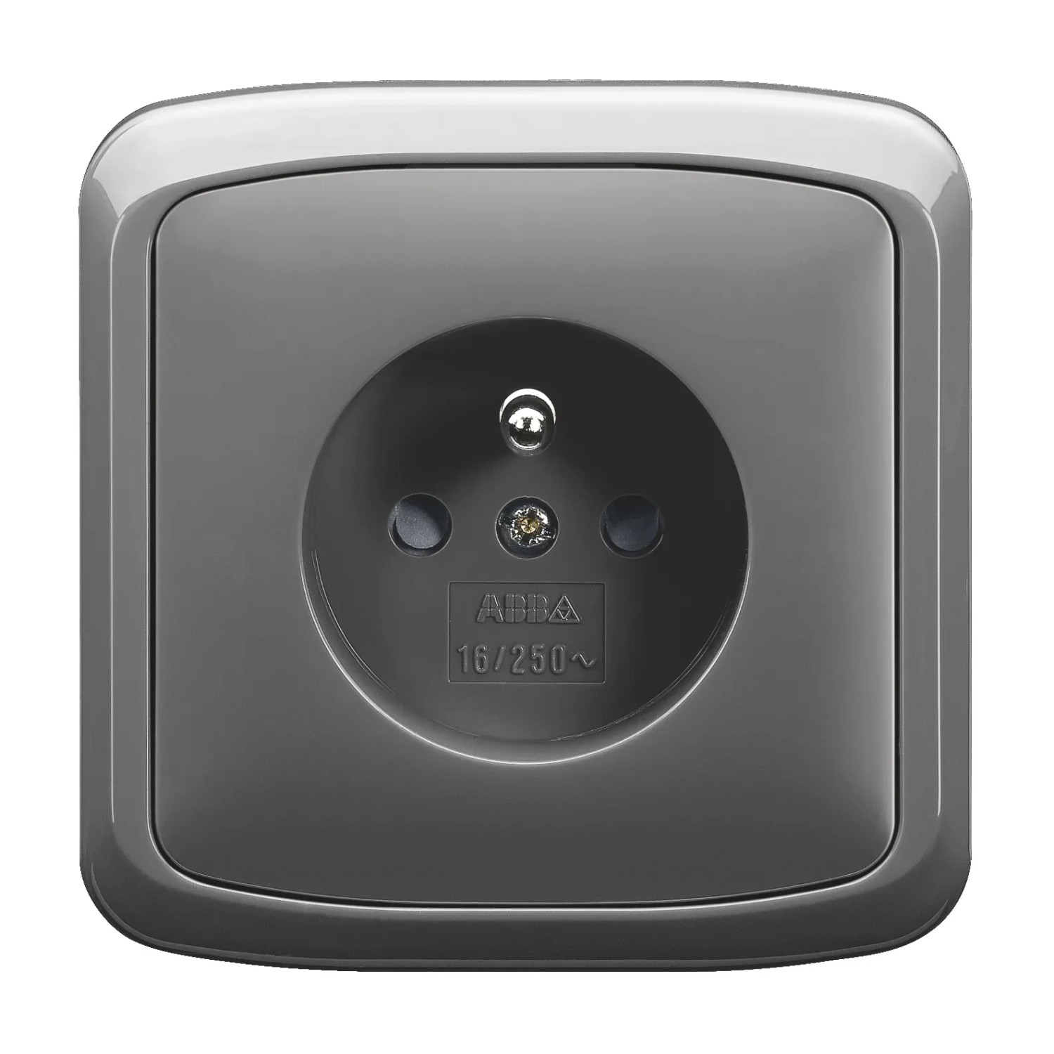 E-shop ABB 1násobná zásuvka TANGO 5518A-W2349 S2 dymovo sivá 48 x 150 x 110 mm