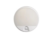EURAKLES LED stropné svietidlo DARJA SENZOR 10W 800lm IP54 biela pr. 21 x 4,9 cm