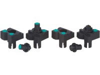 Wolfcraft Upínacie čeľuste s lakovacími hrotmi, 4 ks