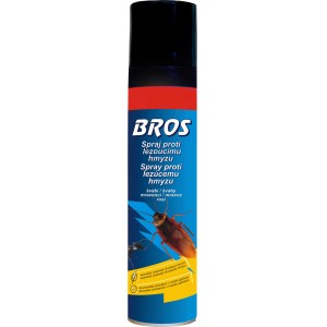BROS sprej proti lezúcemu hmyzu. Insekticídny sprej na ničenie škodcov.