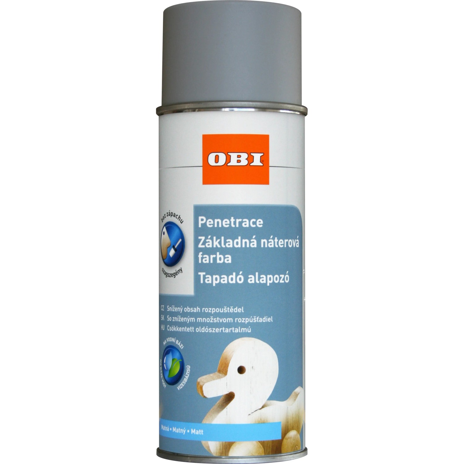 E-shop OBI Sprej základový na báze vody sivý 400 ml
