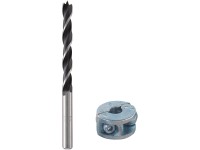 Wolfcraft Špirálový vrták do dreva s obmedzovačom hĺbky vŕtania, pr. 8 mm Wolfcraft Špirálový vrták do dreva s obmedzovačom hĺbky vŕtania, pr. 8 mm