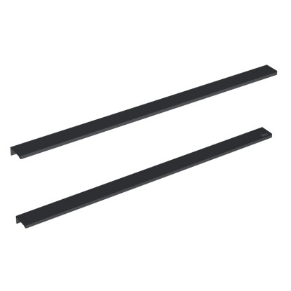 Roca Úchytky pre umývadlové skrinky Elegant, čierna, 40 cm, 2 ks