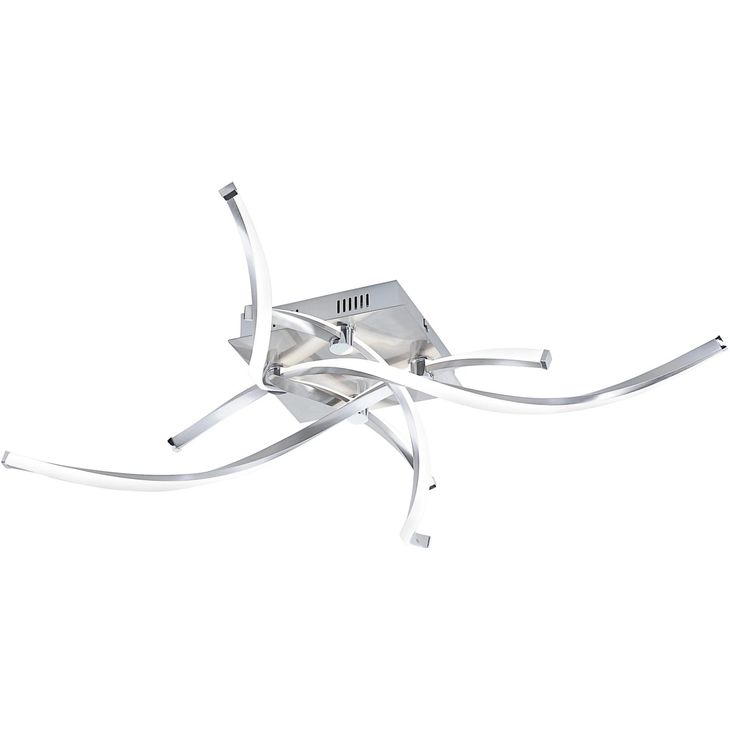 E-shop Paul Neuhaus Stropné LED svietidlo Polina, 4x6,75 W, oceľ, pr. 78 cm