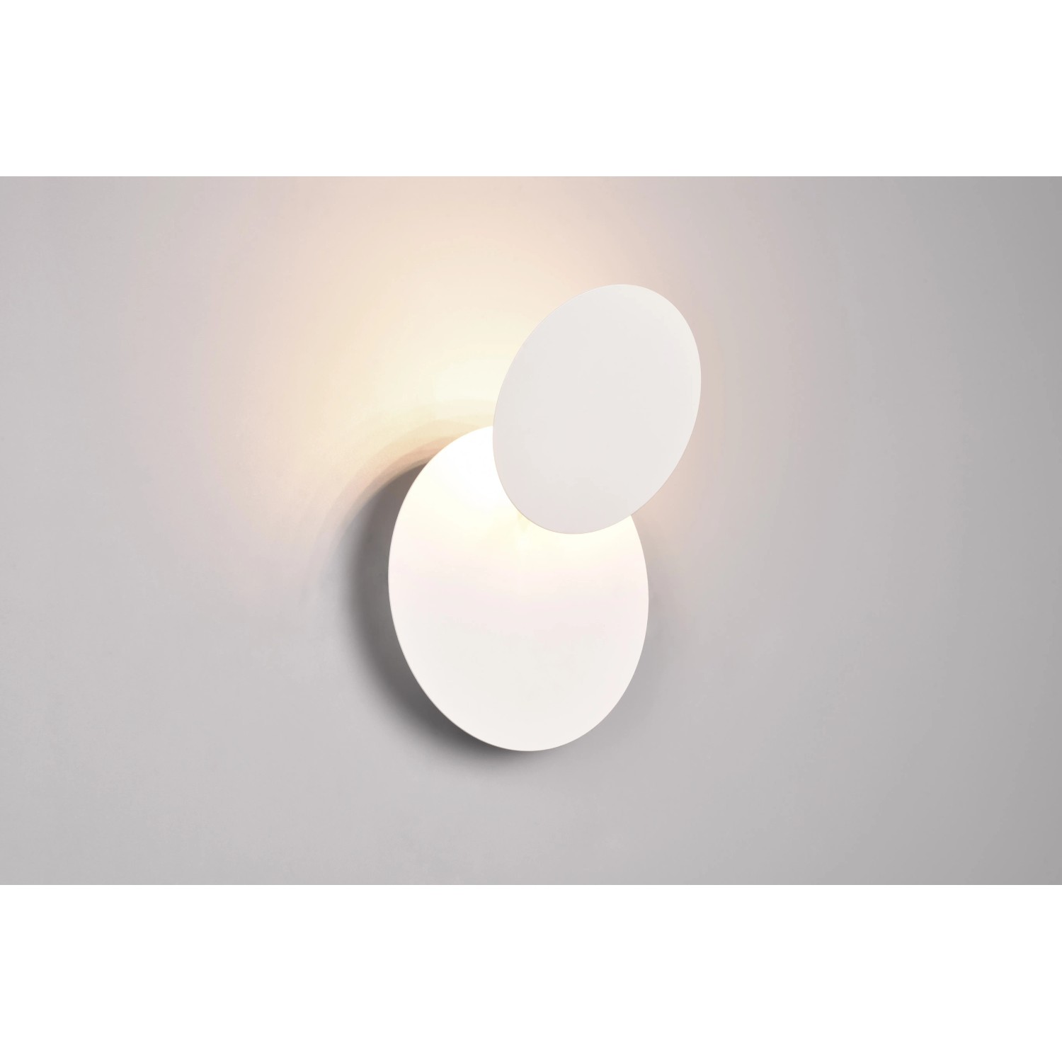 E-shop TRIO LED nástenné svietidlo MIO kov/biele matné 6 W, 560 lm, 3000 K, pr. 18 cm