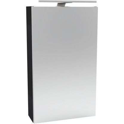 Fackelmann Kúpeľňová LED zrkadlová skrinka SBC antracitová 400 x 680 x 153 mm P
