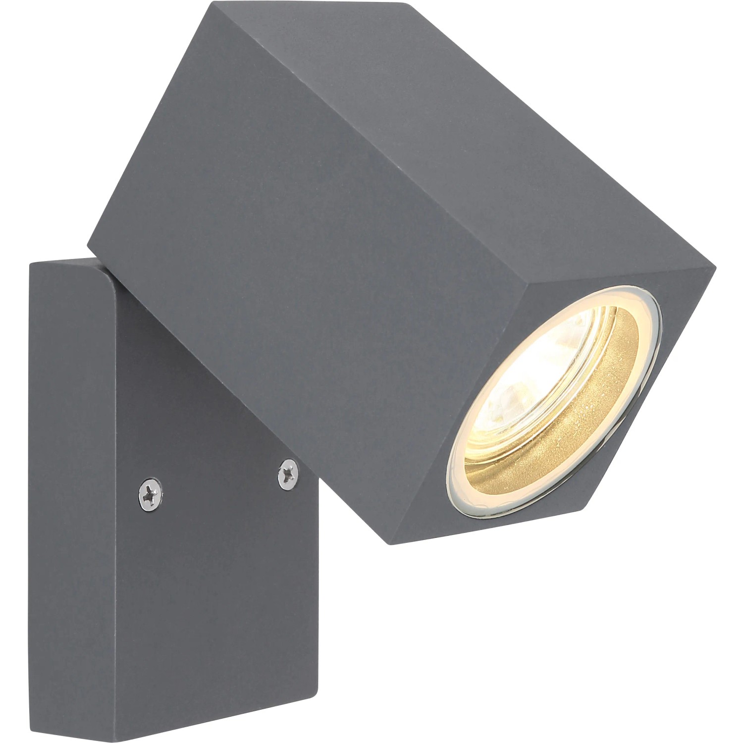 E-shop GLOBO Vonkajšie svietidlo VERONIKA čirá/antracitová GU10 35 W 66 x 165 x 115 mm