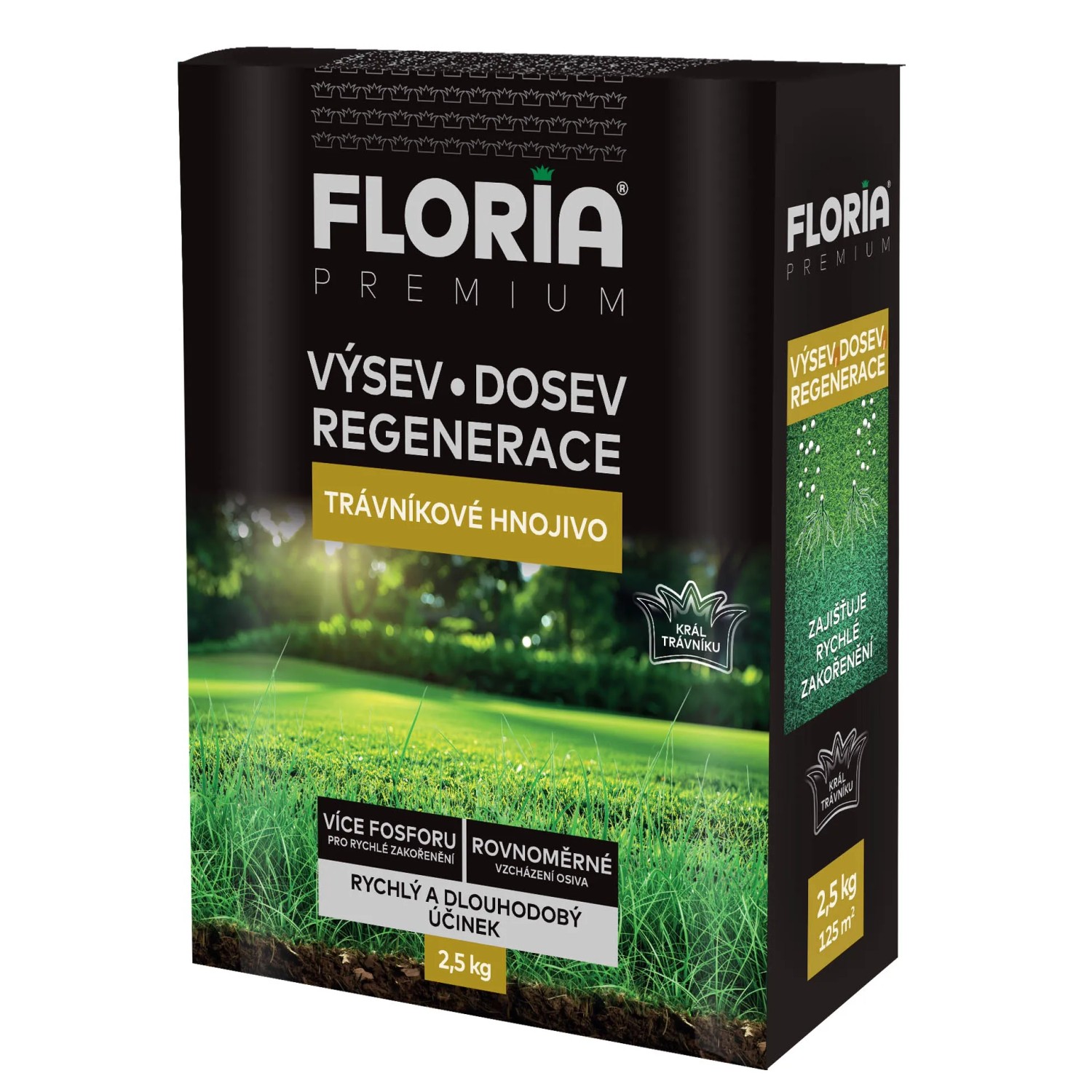 E-shop FLORIA PREMIUM Trávnikové hnojivo na výsev, dosev a regeneráciu 2,5 kg