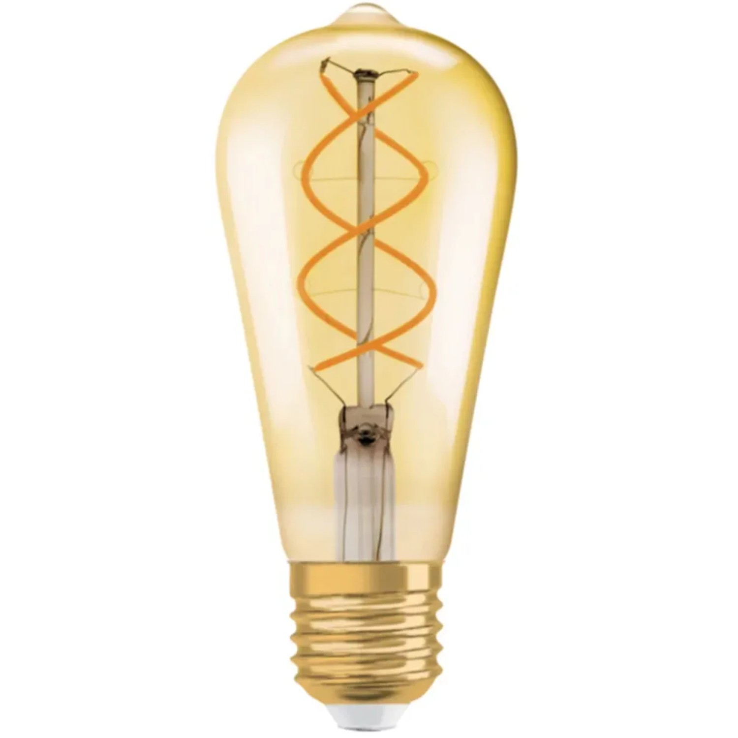 E-shop OSRAM LED žiarovka 1906 Edison 28, E27, 4 W, 300 lm, 2000 K, jantárová