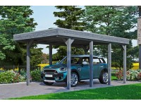 Skan Holz Prístrešok na auto Friesland EPDM, bridlicovo sivý, 314 x 555 cm