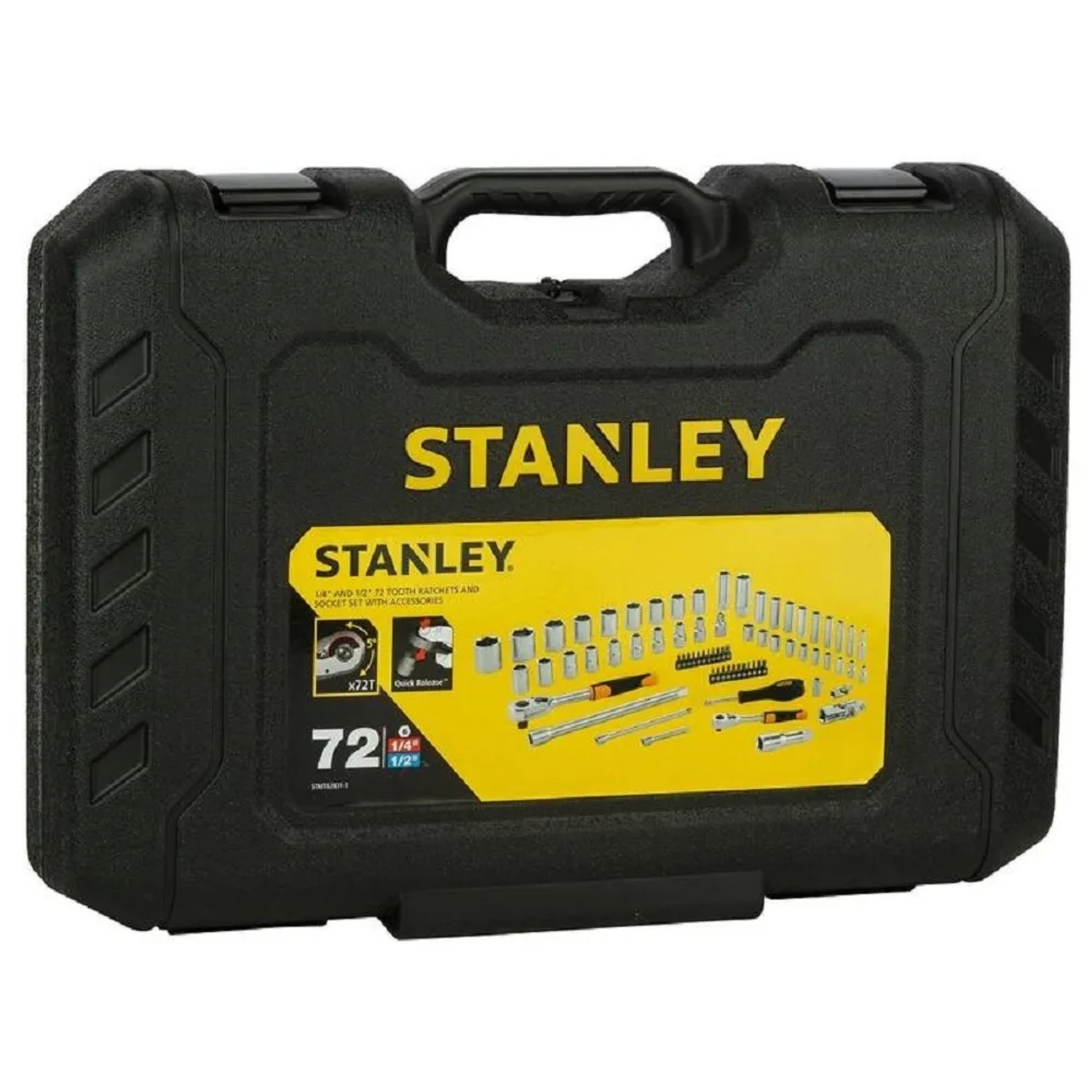 E-shop STANLEY FATMAX Gola súprava 1/4" + 1/2" hlavíc, 72-dielna