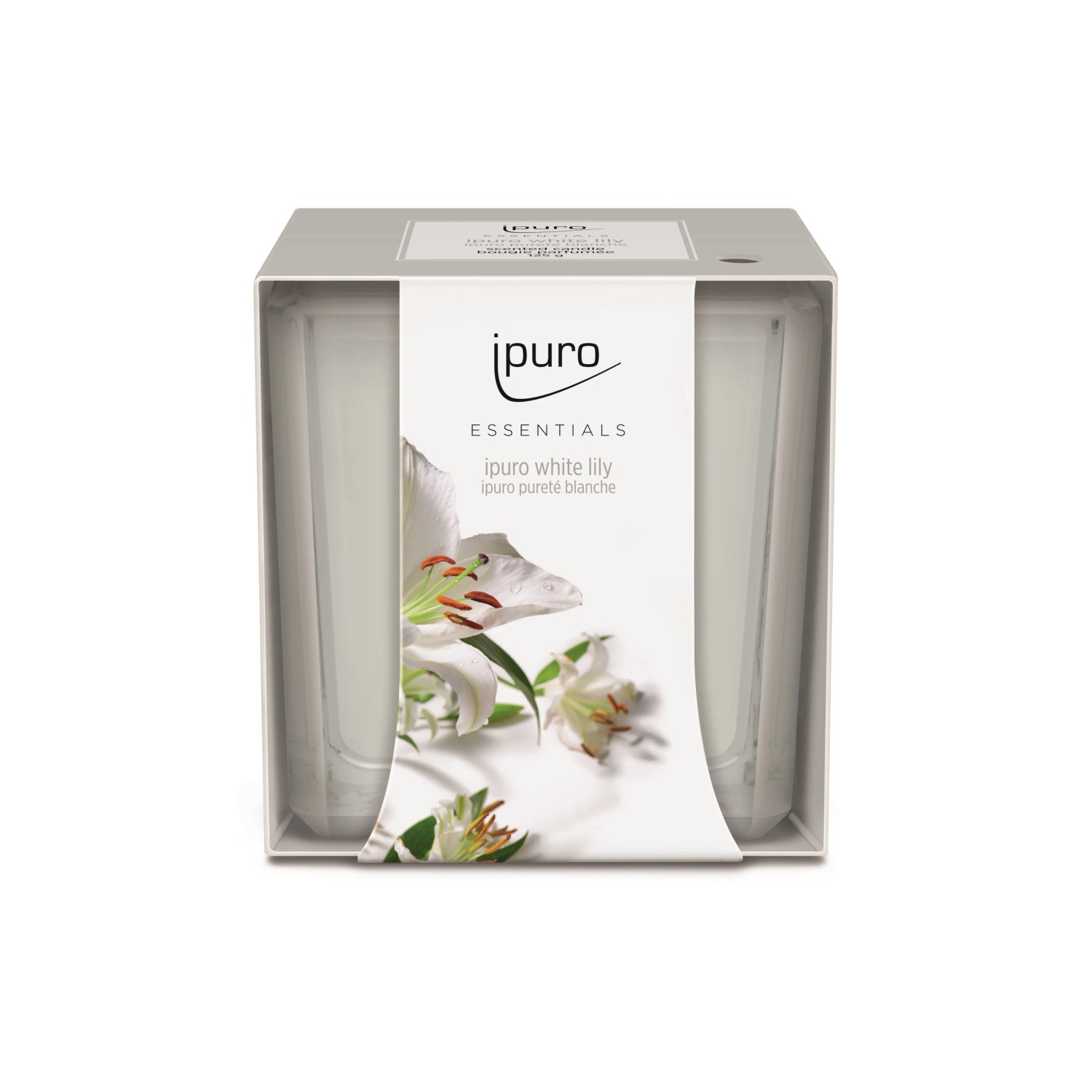 E-shop Ipuro Sviečka vonná Essentials White Lily 125 g