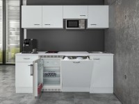 Flex-Well Kuchyňa Wito 210 cm/typ 2 - chladnička/mikrovlnka/varná doska/umývačka