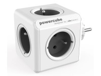 allocacoc Rozbočovacia kocka PowerCube Original, 5 zásuviek, sivá allocacoc Rozbočovacia kocka PowerCube Original, 5 zásuviek, sivá