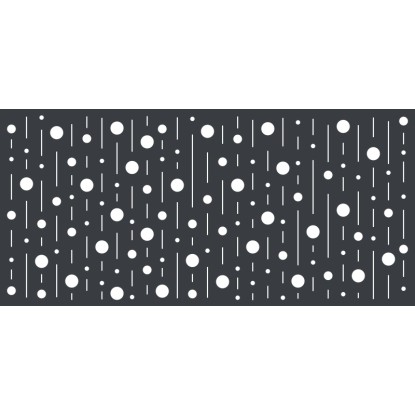 MEGACORP Dizajnová brána KORÁLKY hliník 3800 x 900 mm