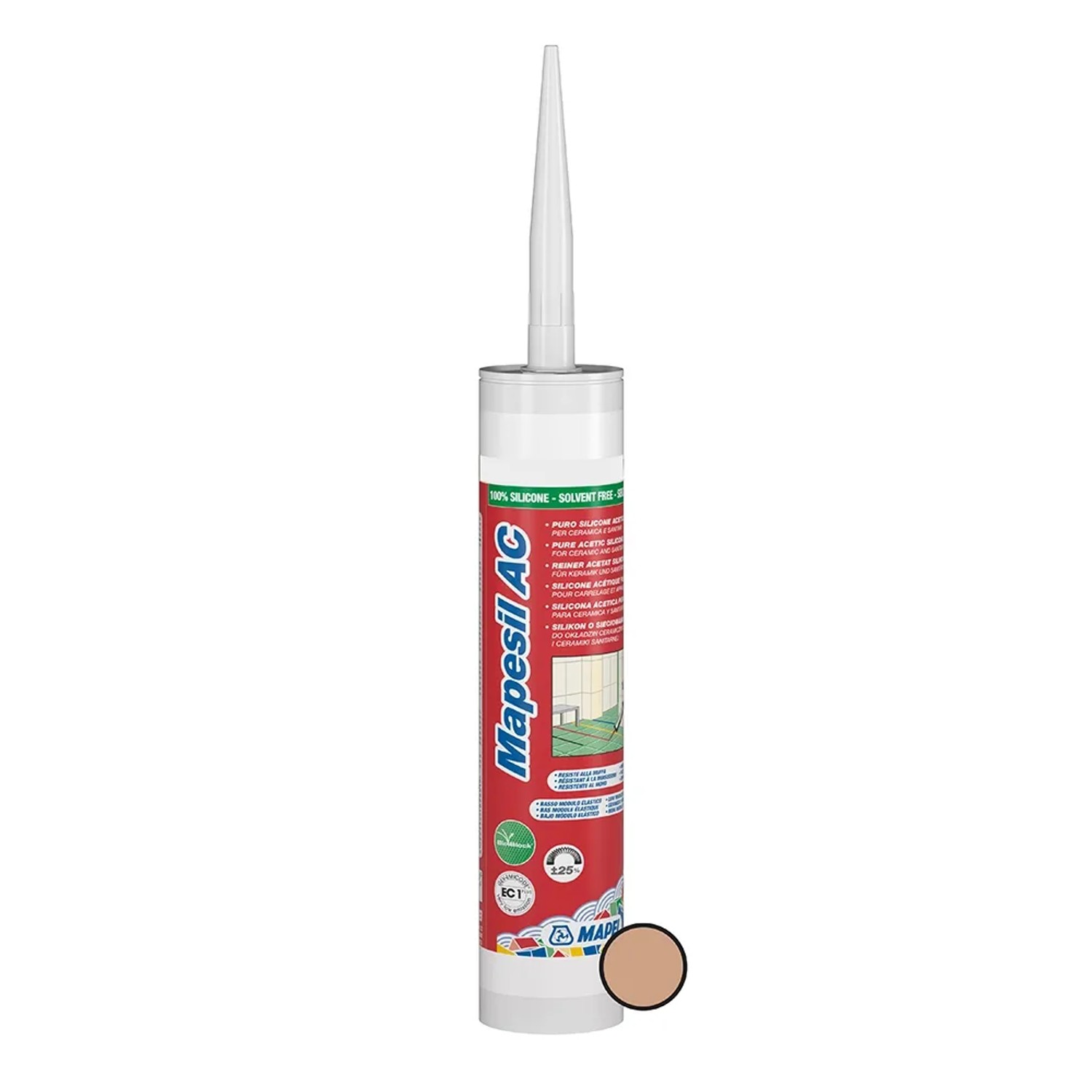 E-shop Mapei Silikónový tesniaci tmel Mapesil AC 310 ml, 141 karamelová