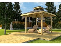 Weka Altánok 651 veľ. 1 s vetracím otvorom, vr. šindľov, 294 x 294 x 312 cm Weka Altánok 651 veľ. 1 s vetracím otvorom, vr. šindľov, 294 x 294 x 312 cm