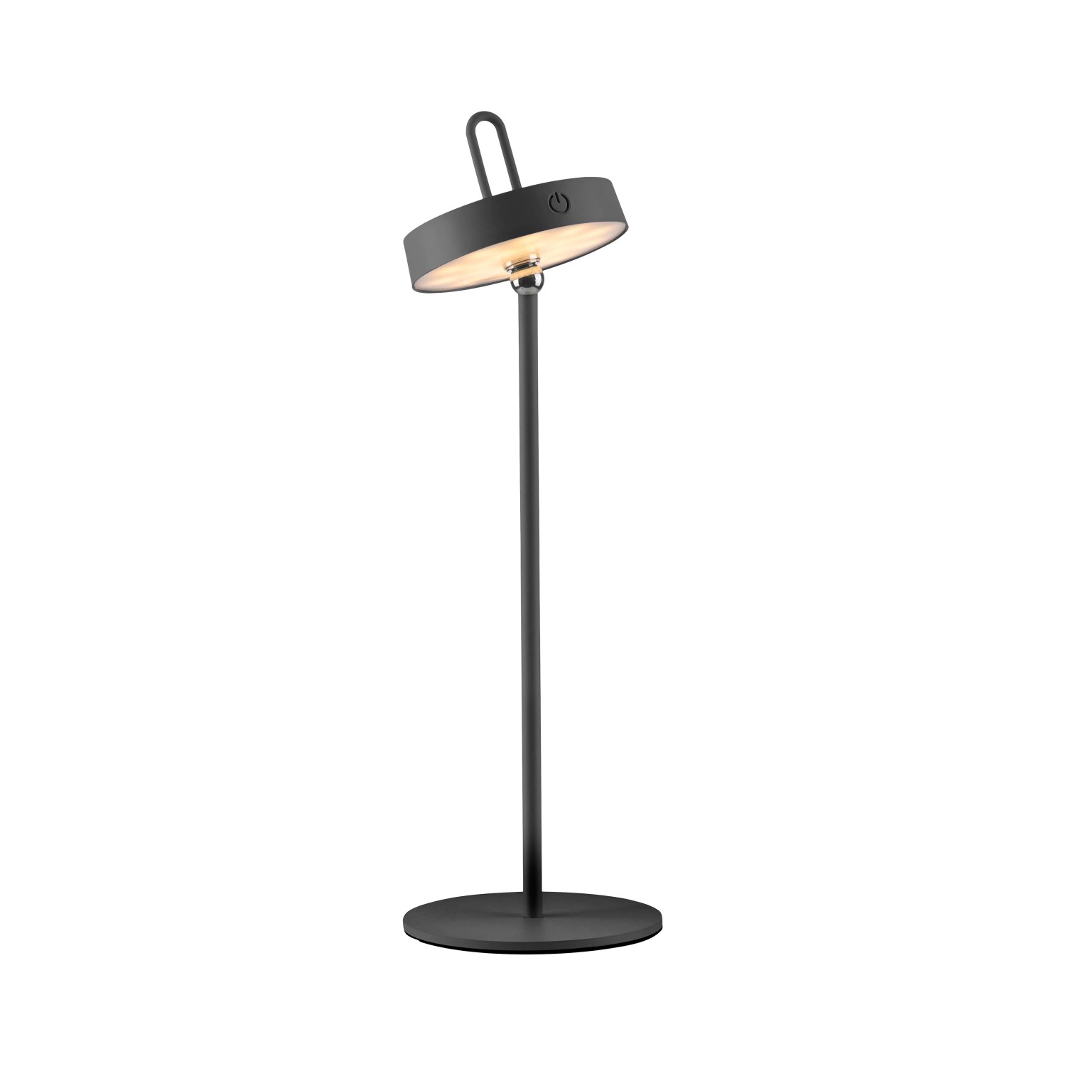 E-shop Just Light. Nabíjacia stolná LED lampa Amag IP44 čierna pr. 15 x 47,2 cm