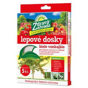 Balenie t.b.t. lepových dosiek proti hmyzu, biele prevedenie, 5 kusov.