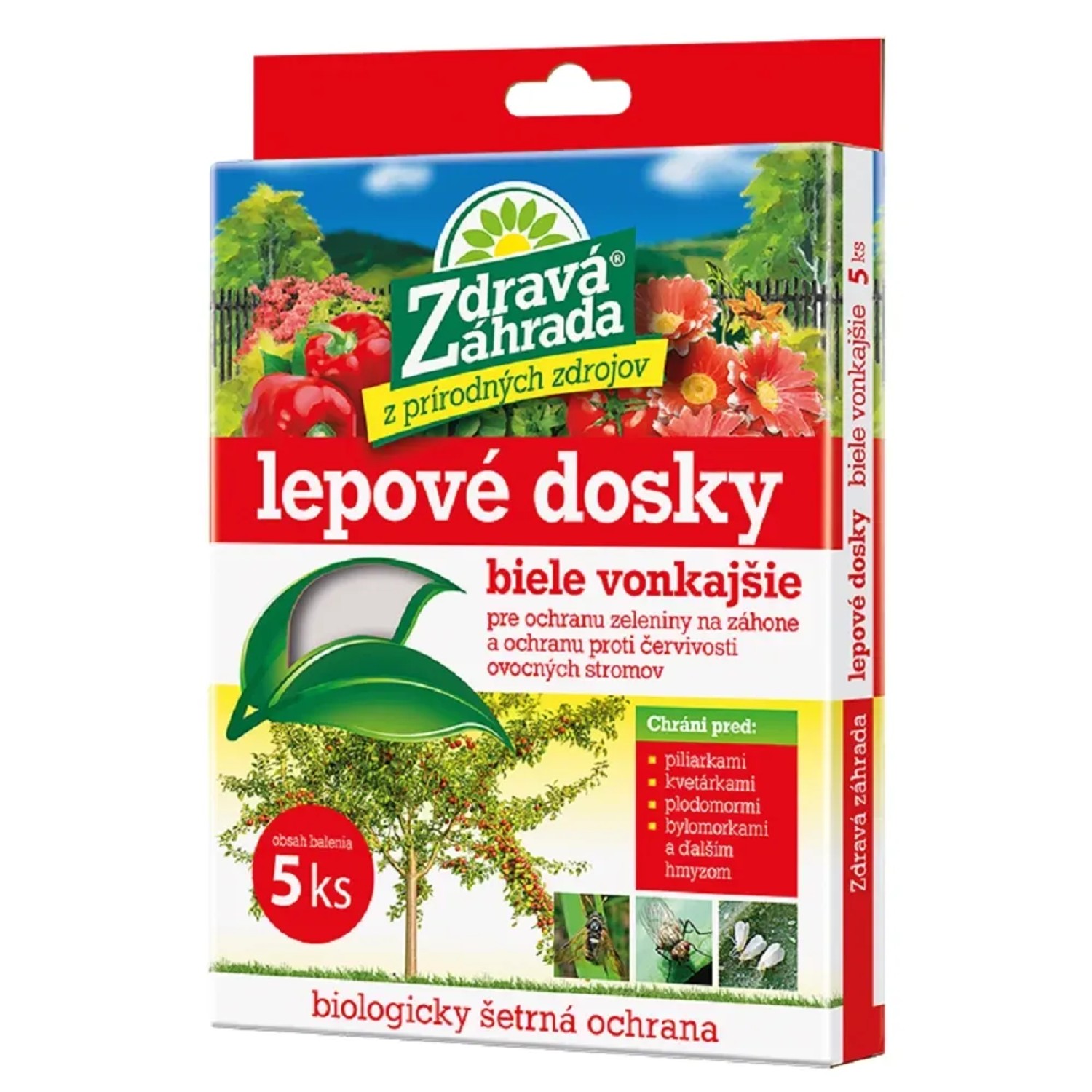 E-shop Zdravá záhrada Biele lepové dosky exteriérové 5 ks