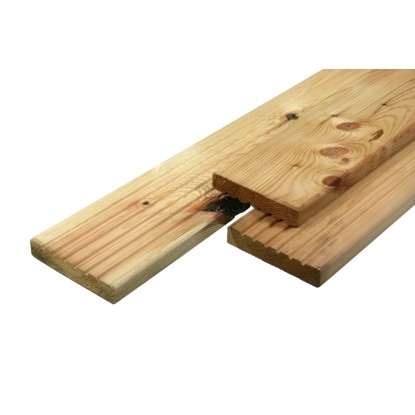 Terasová doska ryh./hladké, kvalita B/C borovica 250 x 2,8 x 14,5 cm
