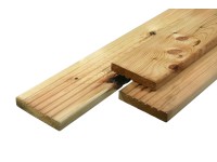 Terasová doska ryh./hladké, kvalita B/C borovica 250 x 2,8 x 14,5 cm
