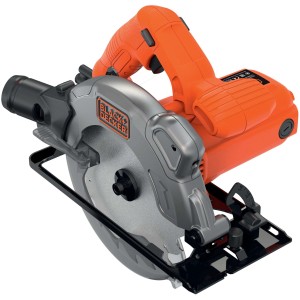 Ručná okružná píla Black+Decker CS1250LA s 2 pílovými kotúčmi, výkon 1250 W.