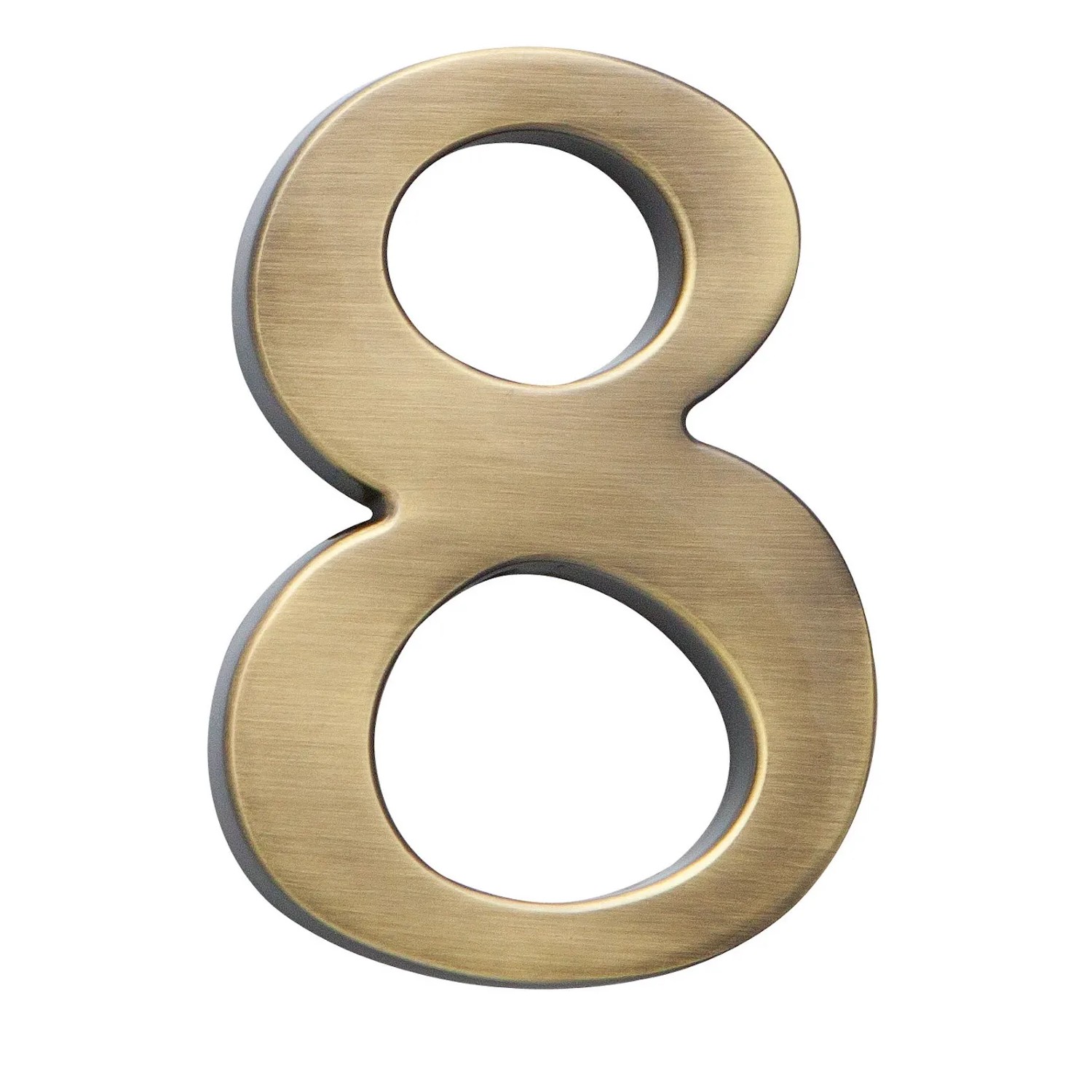 E-shop COBRA Číslica 8 - 10 cm, česaný bronz