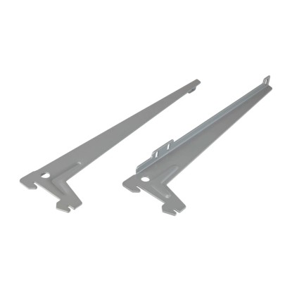 Uhlový nosník s jedným otvorom 28 cm strieborný, 1 pár
