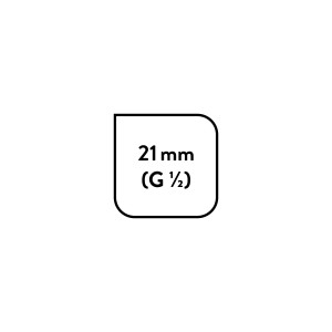 Obrázok prepínača baliv pre stúpaciu rúrku, detailný pohľad: 21 mm (G 1/2)