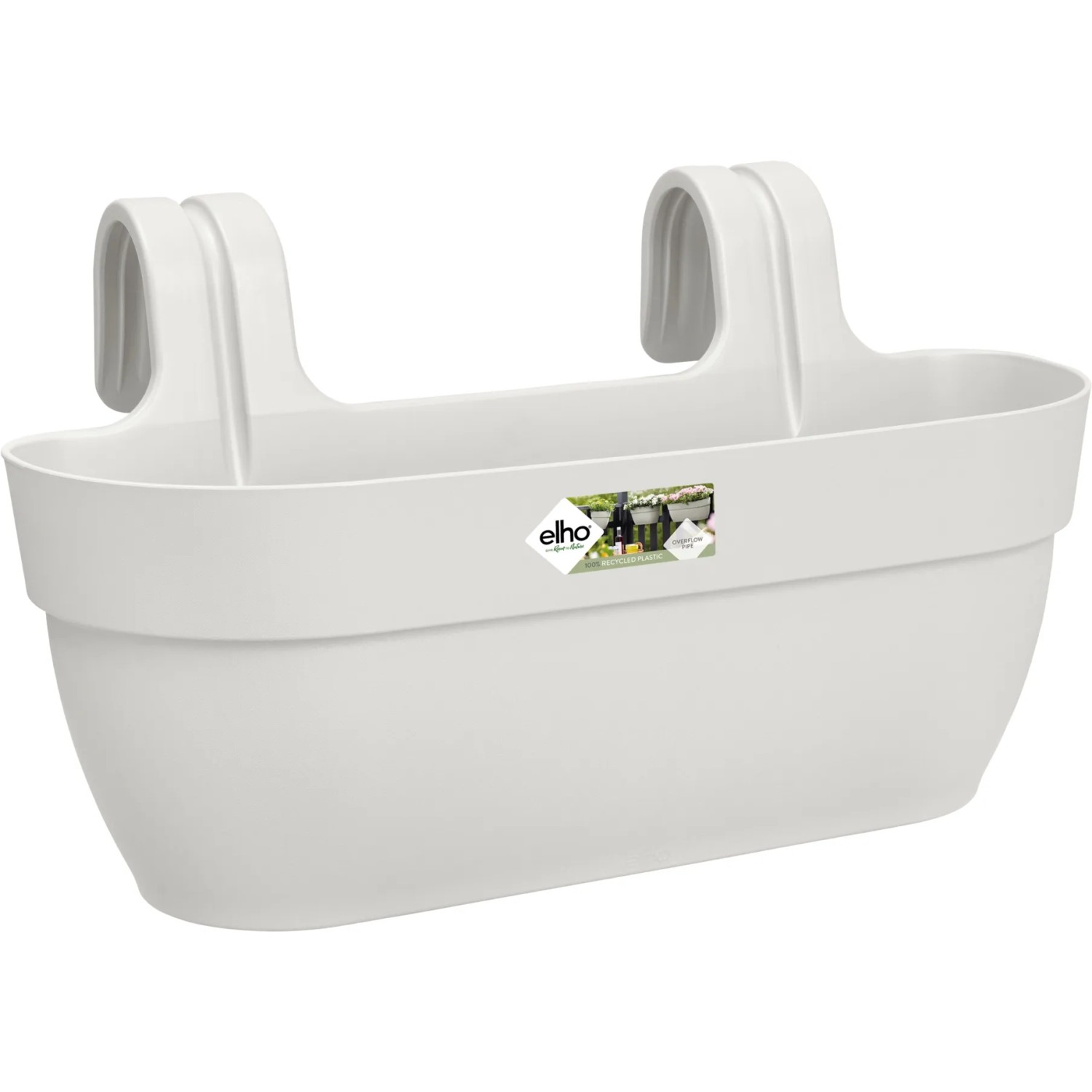 E-shop elho Kvetináč Vibia Campana Easy Hanger L hodvábne biely, 46 x 27 x 24 cm