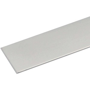 Plochá tyč Arcansas z eloxovaného hliníka strieborná, 3 x 40 x 1000 mm.