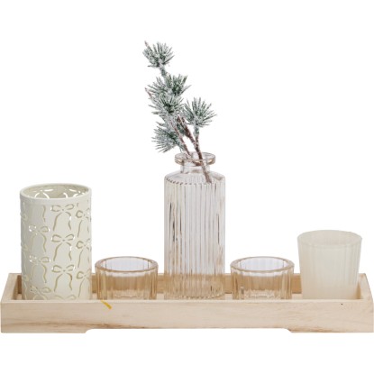 Koopman Súprava svietnikov na čajové sviečky 6-dielna