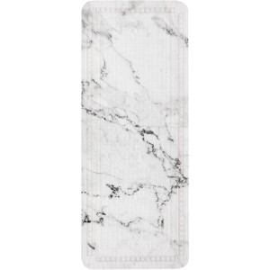 Antracitová vložka do vane Kleine Wolke Marble, 36x92 cm, s mramorovým dizajnom a prísavkami.